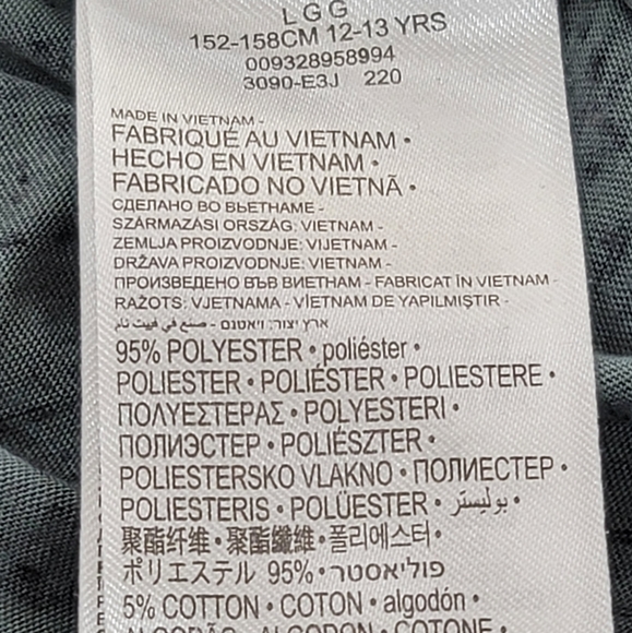 Hurley Club Slub Henley Short Sleeve T-Shirt Youth Size Large - Picture 8 of 9